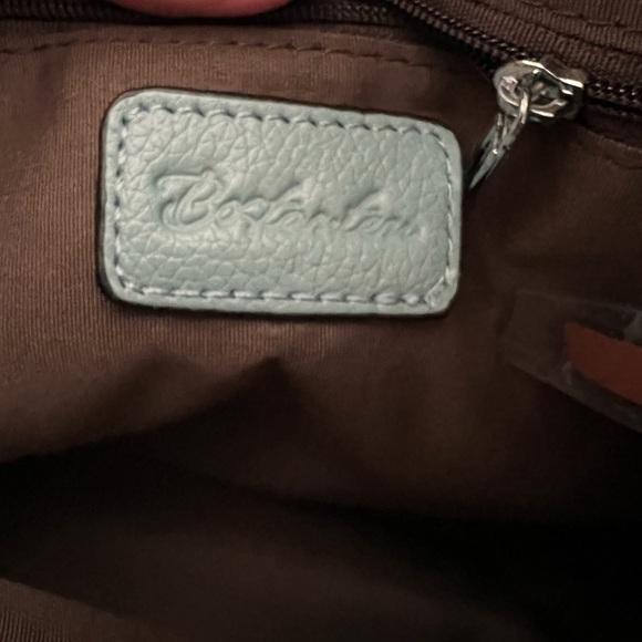 Bostanten Women Blue Leather Hobo Bag Shoulder Strap Tote Large Crossbody NEW - Picture 2 of 10